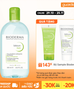 Nước Tẩy Trang Bioderma Dành Cho Da Hỗn Hợp, Da Dầu & Da Mụn Sébium H2O 500Ml